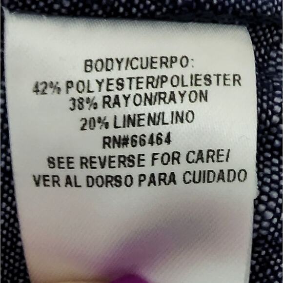 52seven denim chambray Linen Blend dress With Pockets plus size 1X new!!! - Picture 5 of 7